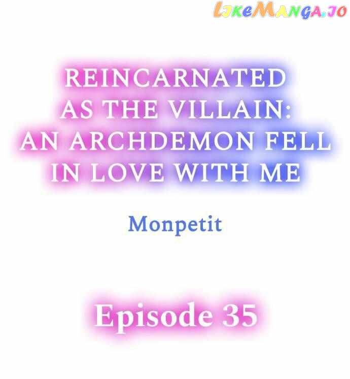 Reincarnated as the Villain: An Archdemon Fell in Love With Me Chapter 35 1